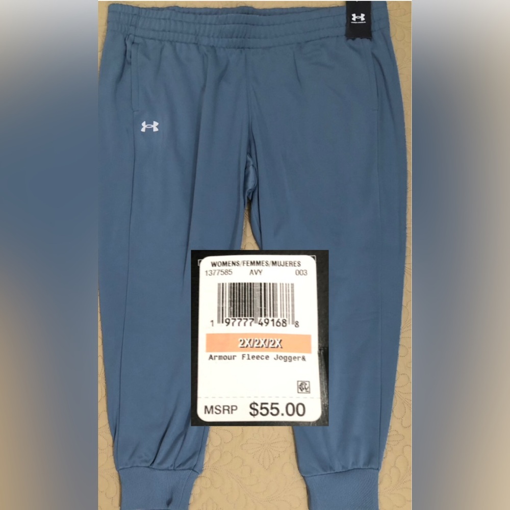 Under Armour Women's Gray Fleece Jogger Pants